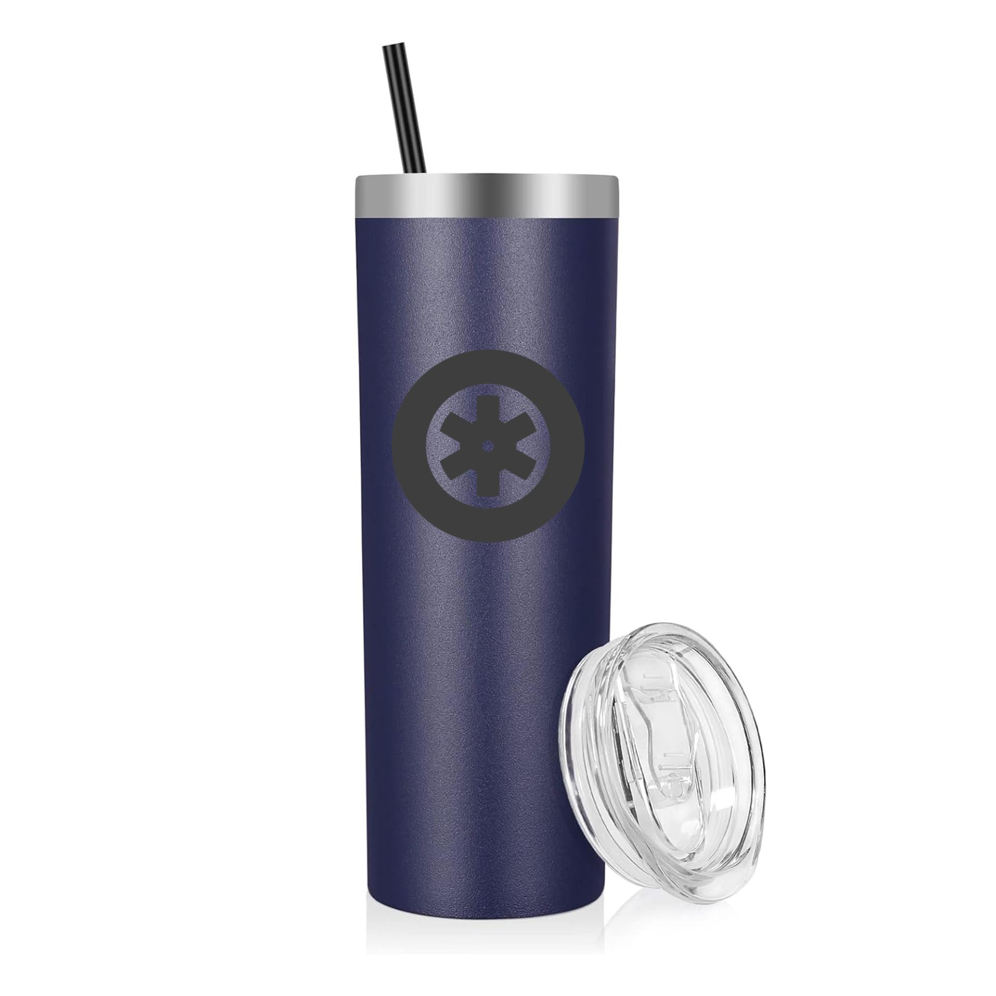 Motorcycle Wheel Icon 20oz Stainless Steel Tumbler
