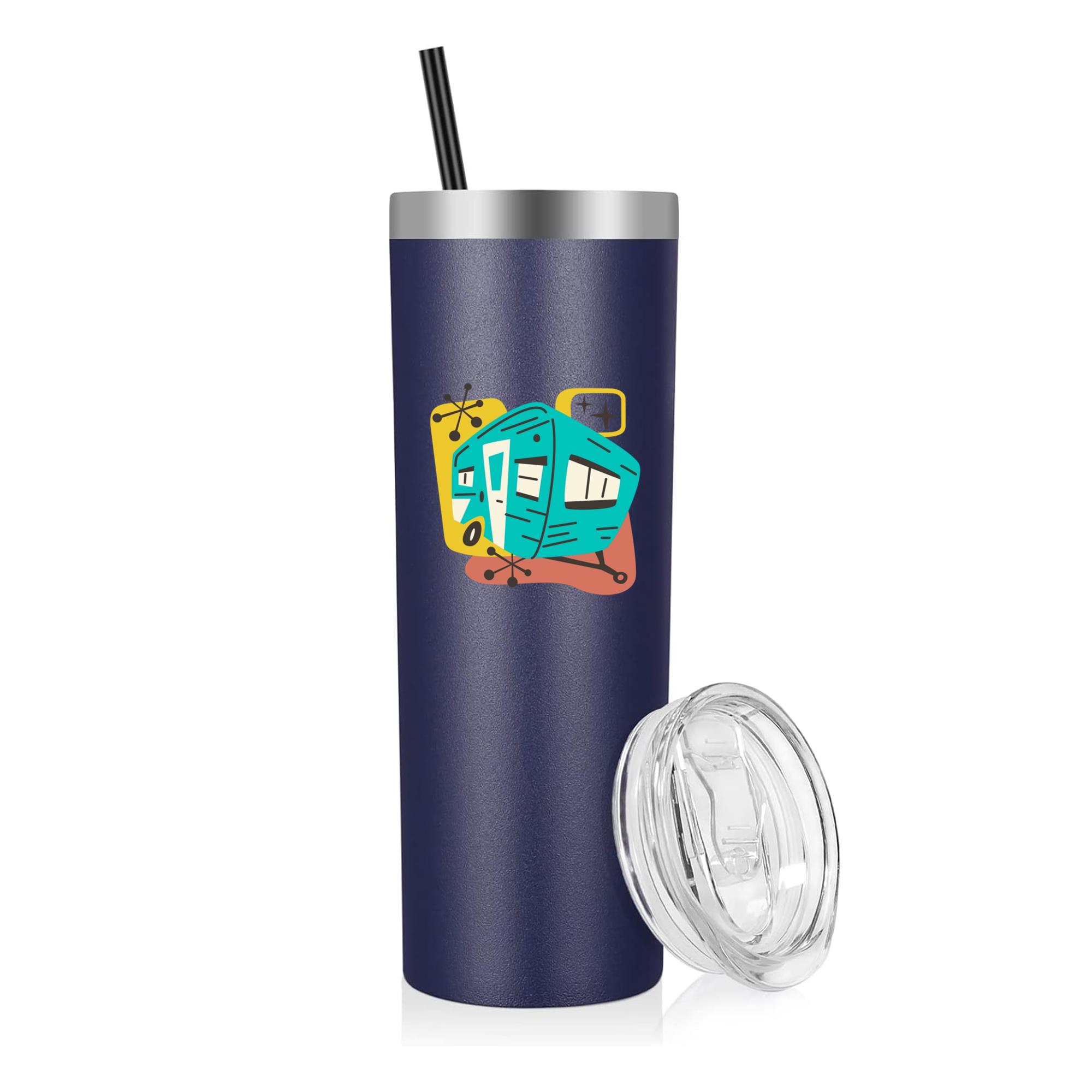 Motorhome Retro Transport Vehicle 20oz Stainless Steel Tumbler
