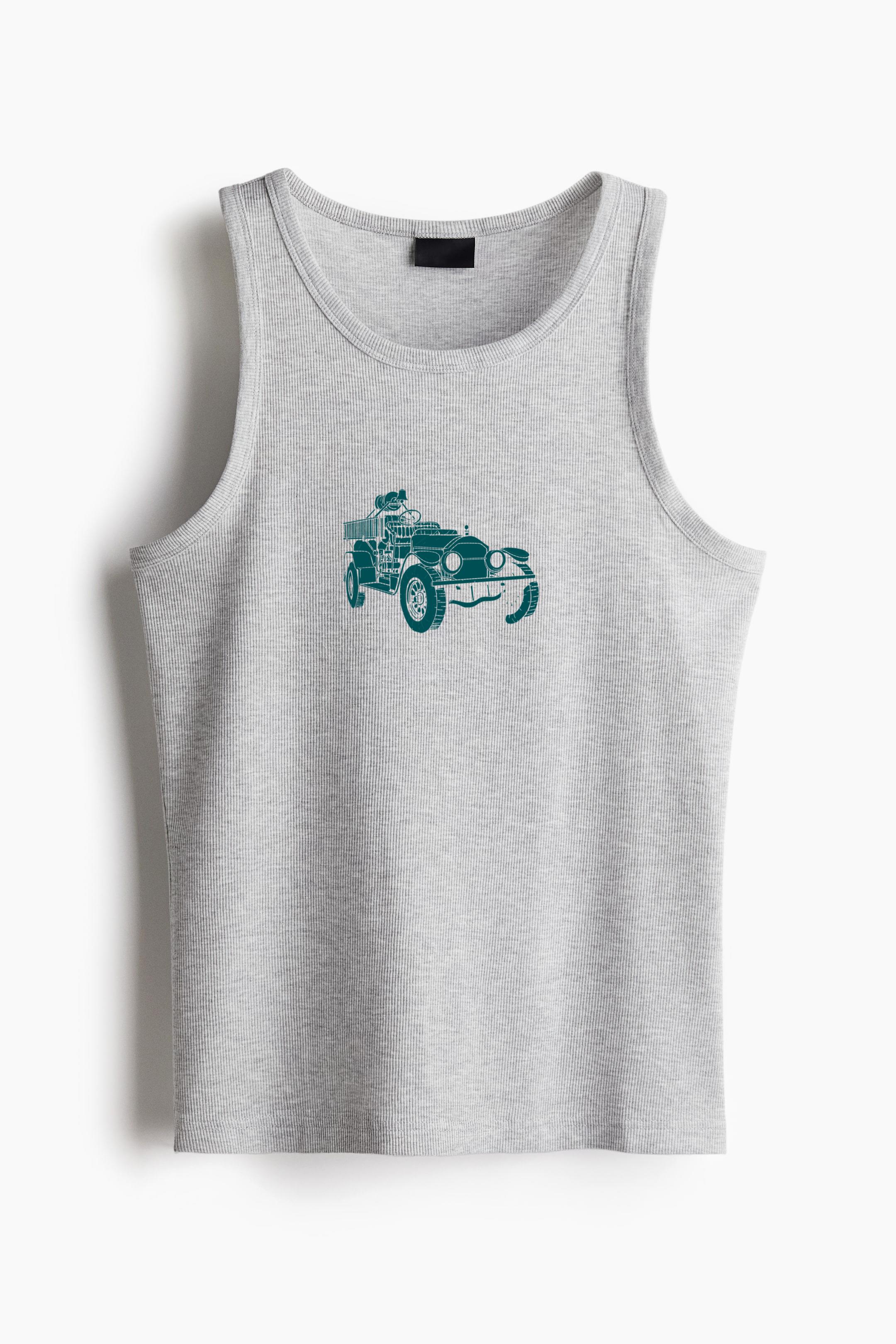 Old Fire Engine Truck Illustration Classic Unisex Tank Top