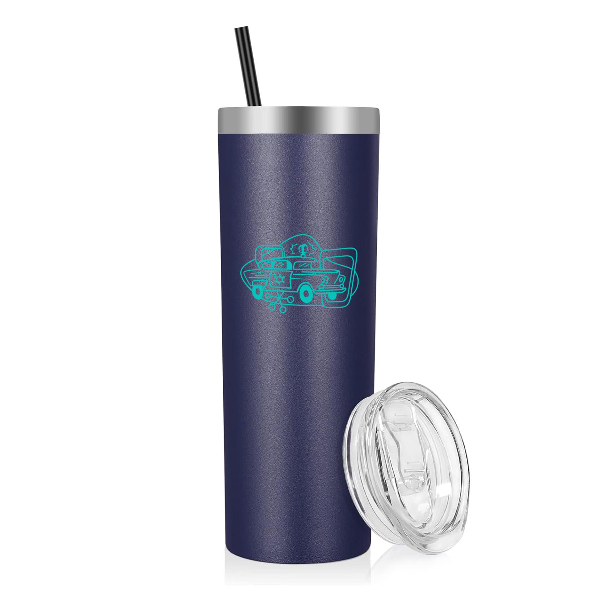 Police Man Retro Simple Transport 20oz Stainless Steel Tumbler