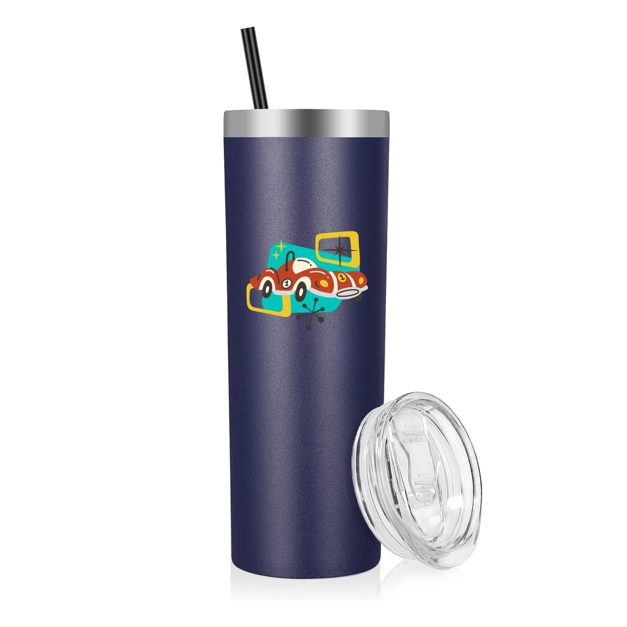 Racecar Retro Transport Vehicle 20oz Stainless Steel Tumbler
