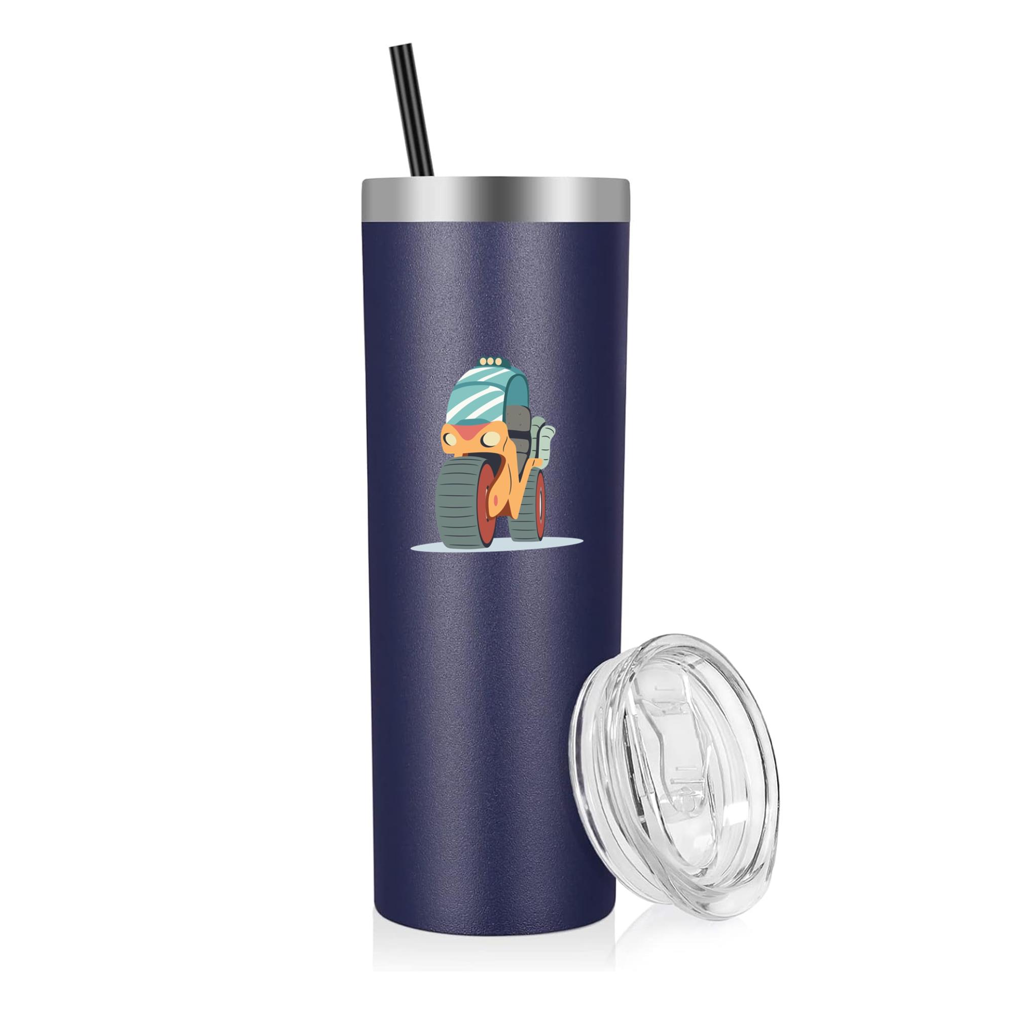 Rally Motorbike Illustration 20oz Stainless Steel Tumbler
