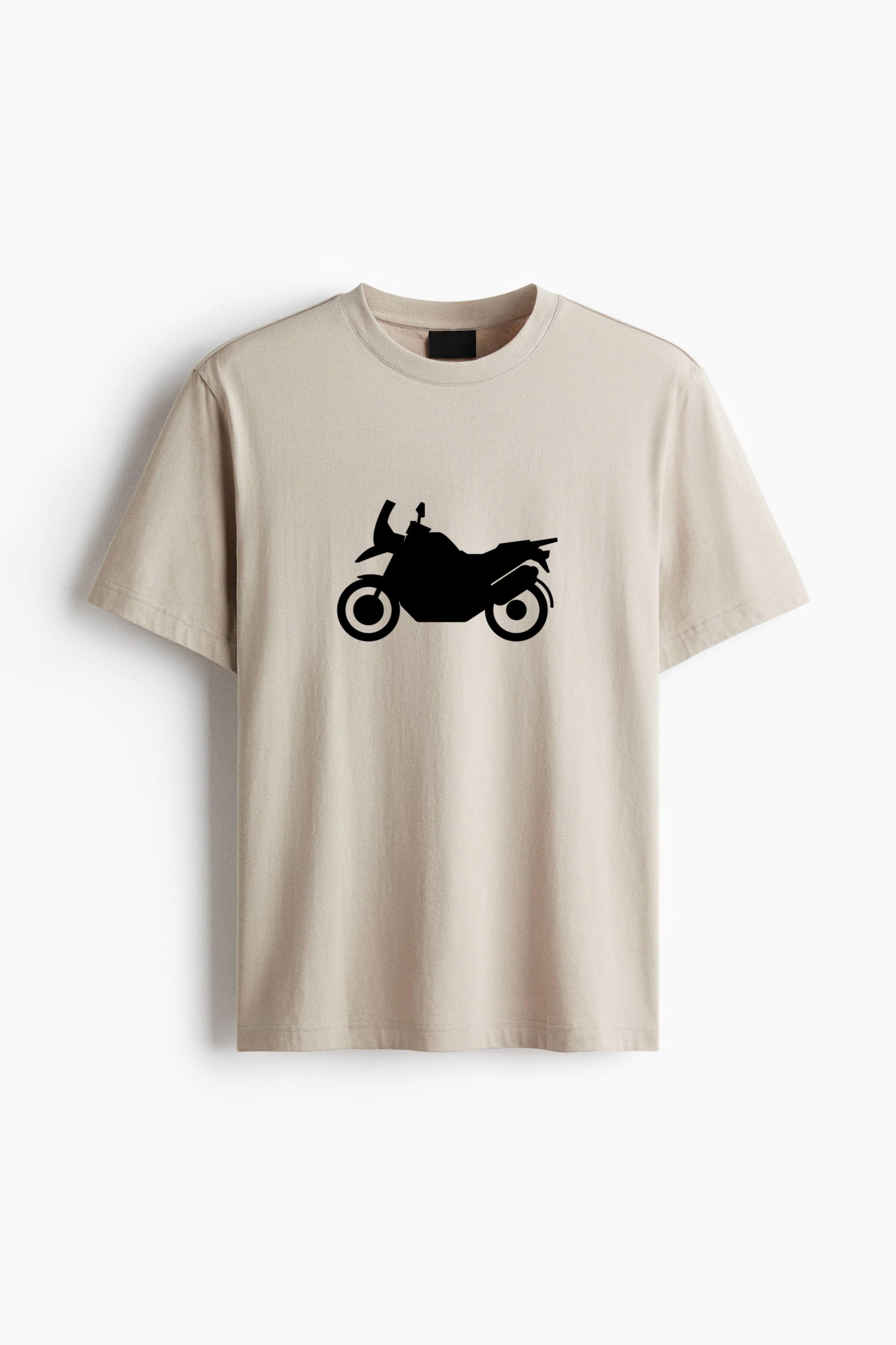 Roadster Motorcycle Silhouette Cotton T-Shirt - Image 4