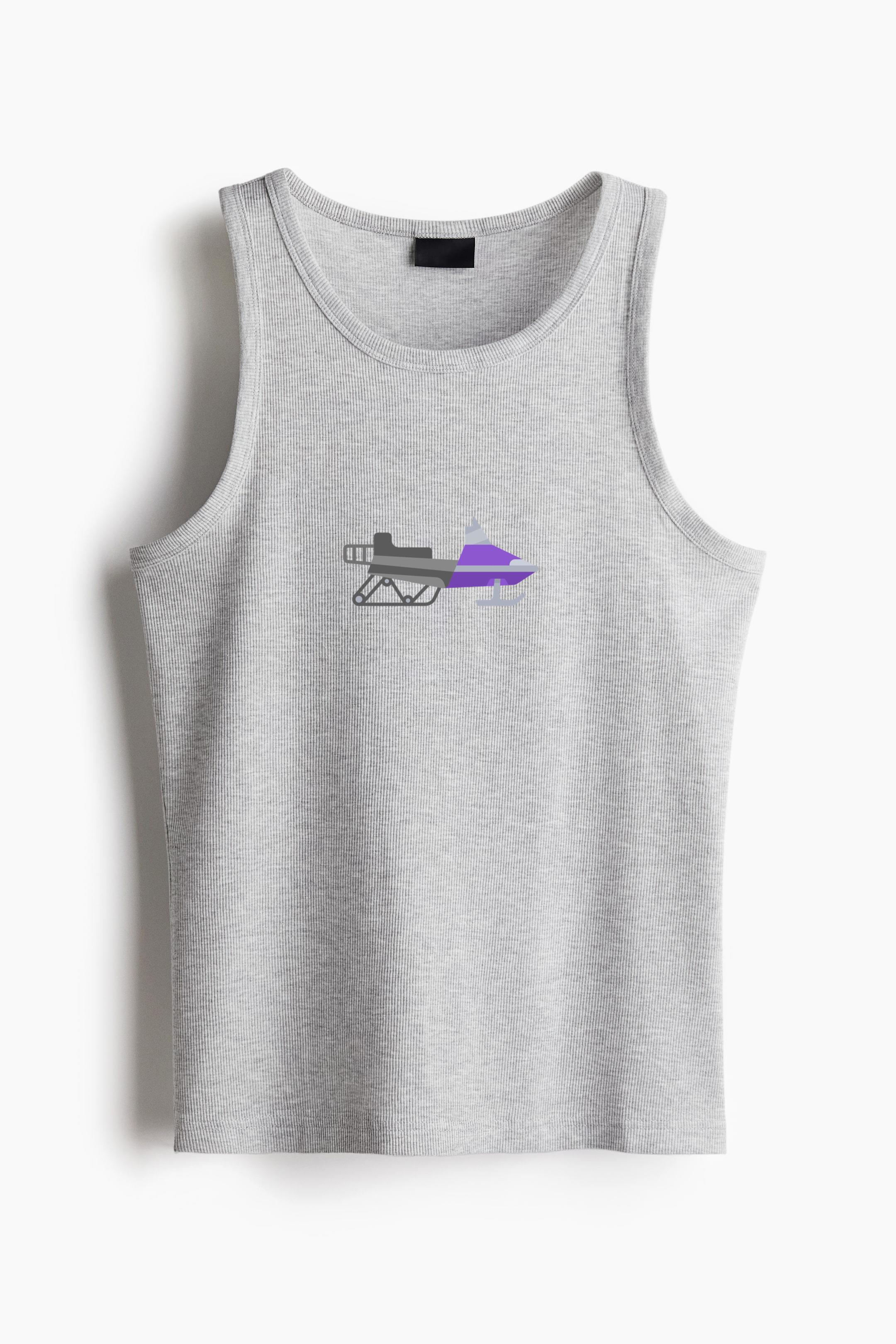 Semi Flat Snowmobile Classic Unisex Tank Top