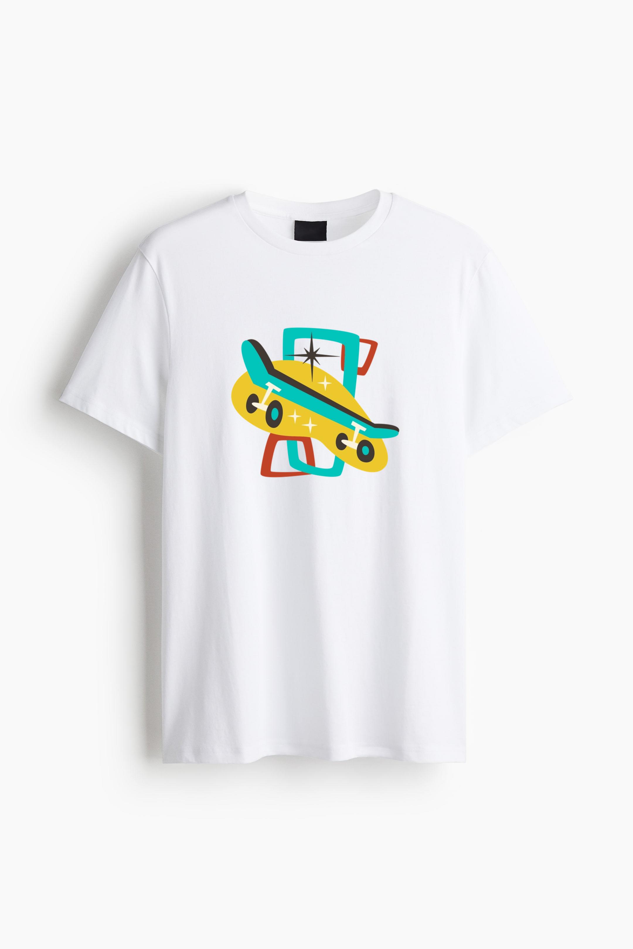 Skateboard Retro Transport Vehicle Cotton T-Shirt 