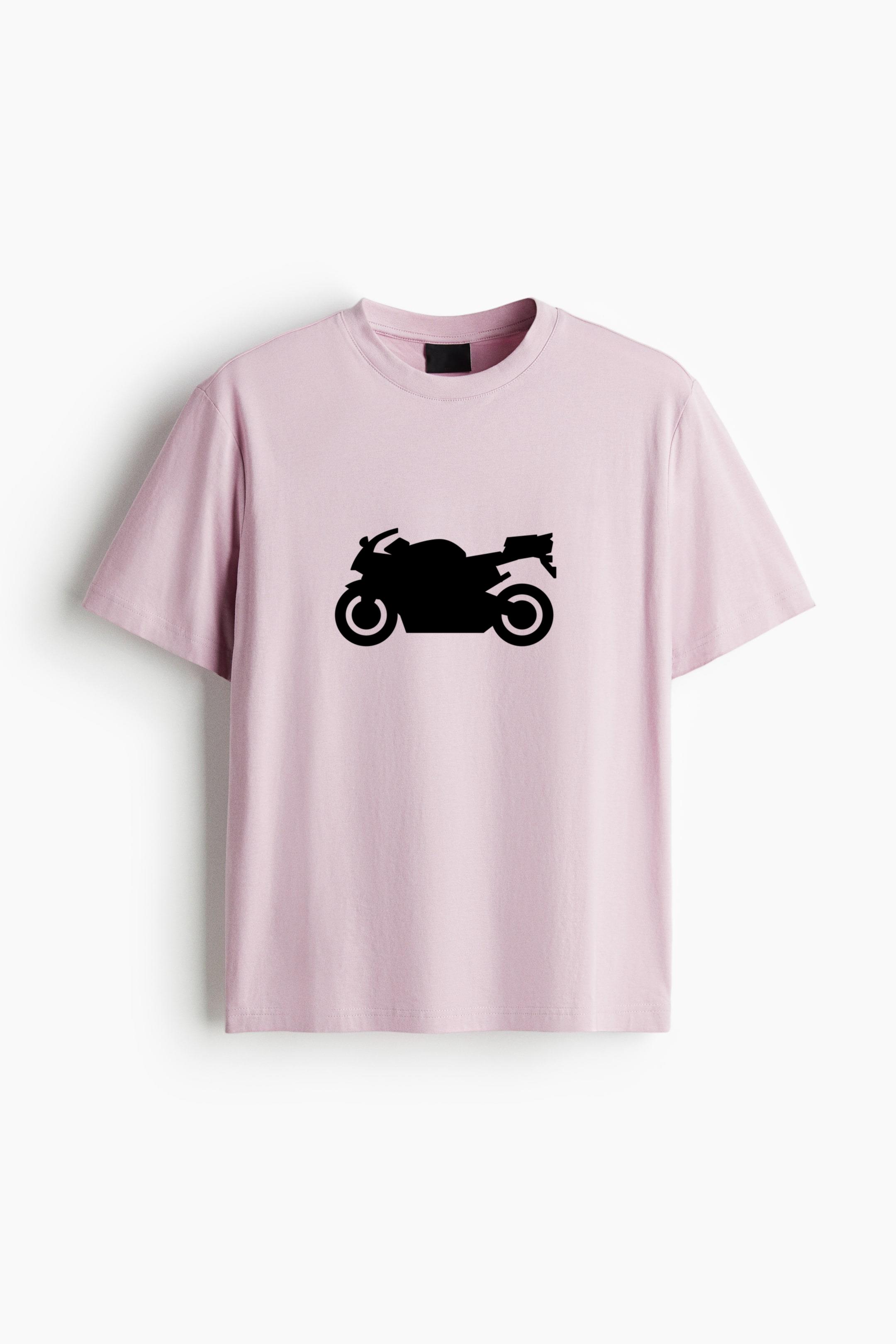 Sport Motorcycle Silhouette Cotton T-Shirt - Image 3