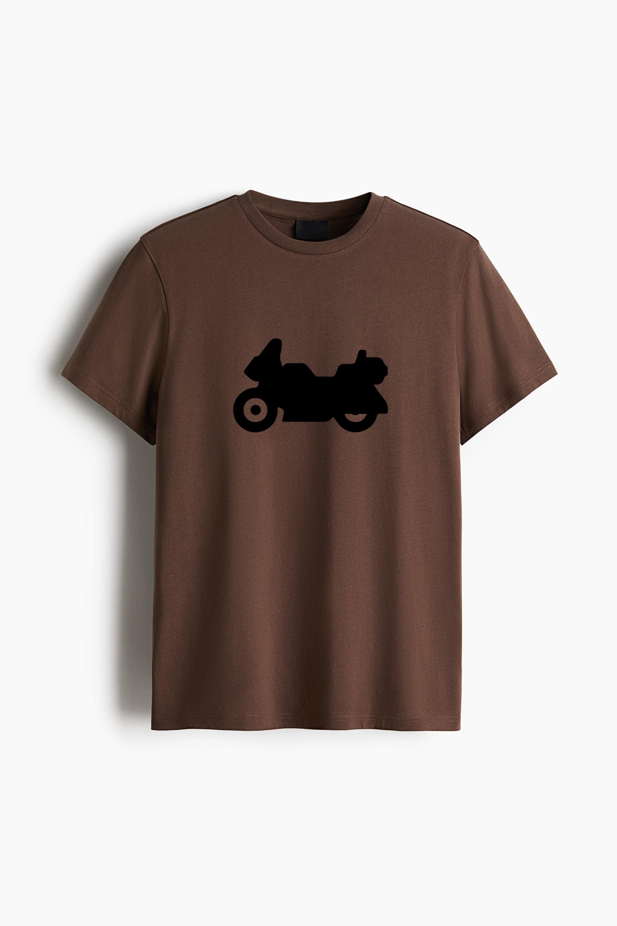Sport Touring Motorcycle Silhouette Cotton T-Shirt - Image 2