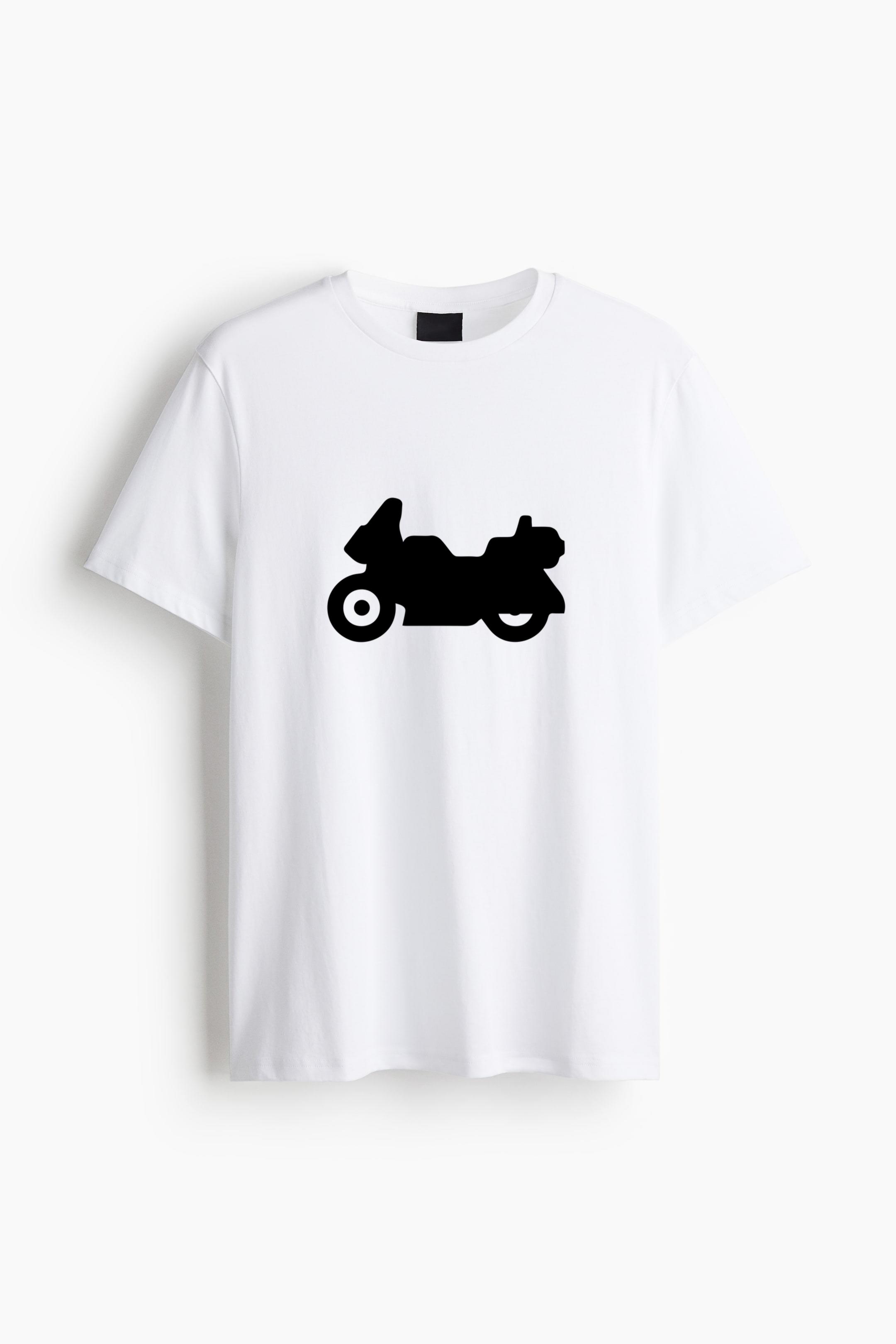 Sport Touring Motorcycle Silhouette Cotton T-Shirt 